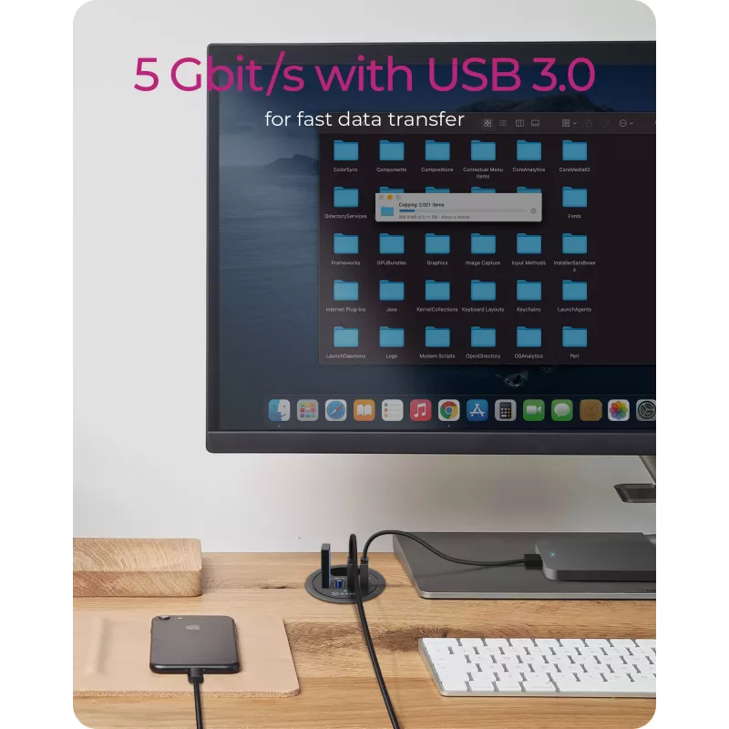 ICY BOX IB-HUB1403 USB 3.2 Gen 1 (3.1 Gen 1) Type-A 5000 Mbit/s musta