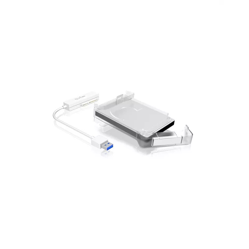 ICY BOX IB-AC703-U3 HDD/SSD-kotelo valkoinen 2,5