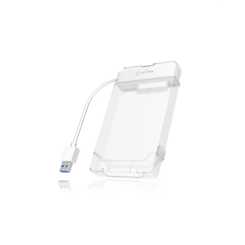 ICY BOX IB-AC703-U3 HDD/SSD-kotelo valkoinen 2,5