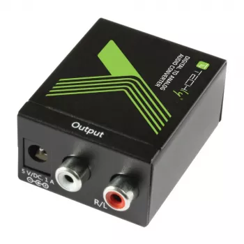 Techly äänimuunnin SPDIF digitaalinen analogiseksi IDATA SPDIF-3