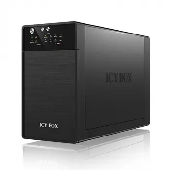 ICY BOX IB-RD3620SU3 levytaulukko 0 TB pöytämalli musta