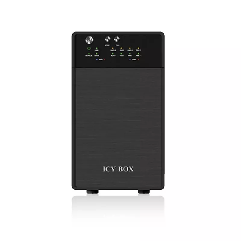 ICY BOX IB-RD3620SU3 levytaulukko 0 TB pöytämalli musta
