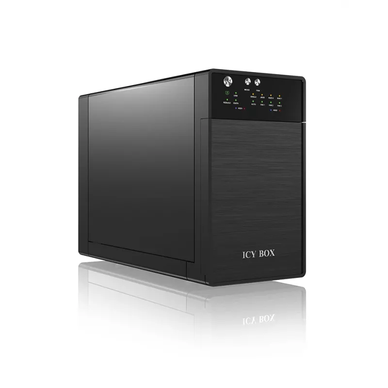 ICY BOX IB-RD3620SU3 levytaulukko 0 TB pöytämalli musta