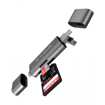 ICY BOX IB-CR200-C kortinlukija USB 2.0 musta