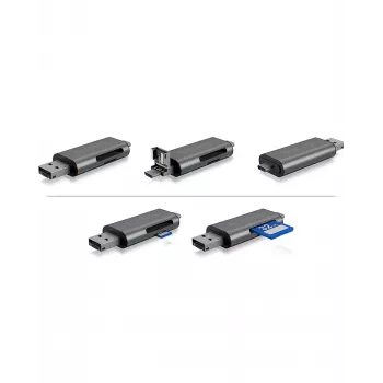 ICY BOX IB-CR200-C kortinlukija USB 2.0 musta