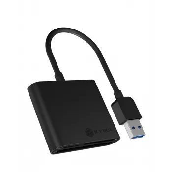 ICY BOX IB-CR301-U3 kortinlukija USB 3.2 Gen 1 (3.1 Gen 1) musta