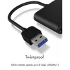 ICY BOX IB-CR301-U3 kortinlukija USB 3.2 Gen 1 (3.1 Gen 1) musta