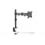 ”DIGITUS” yhden näytön pöytäpuristinteline, musta, 45° kääntö, 45° kallistus, 360° pyöritys, 15 inch–27 inch TFT, max. kuorma 8 kg, VESA max. 100x100