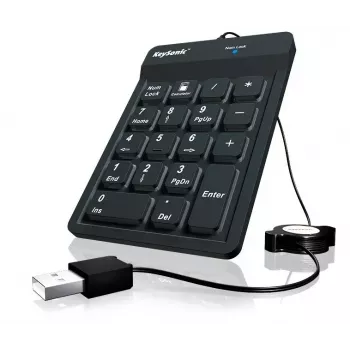 KeySonic ACK-118BK numeronäppäimistö universaali USB musta