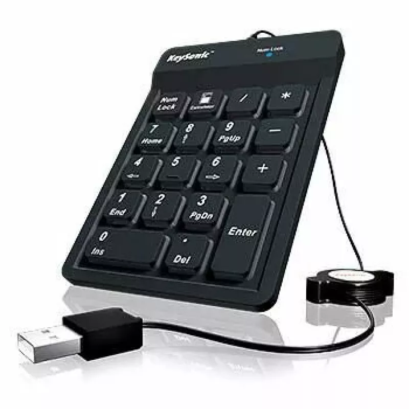 KeySonic ACK-118BK numeronäppäimistö universaali USB musta