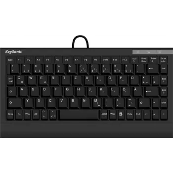 KeySonic ACK-595C+ (US) näppäimistö koti USB QWERTY US-englanti musta