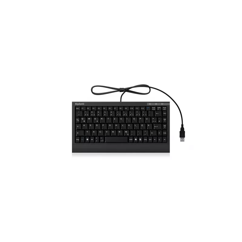 KeySonic ACK-595C+ (US) näppäimistö koti USB QWERTY US-englanti musta