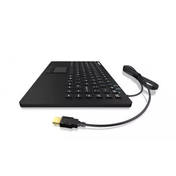KeySonic KSK-5230 IN (US) näppäimistö toimisto USB QWERTY US-englanti musta
