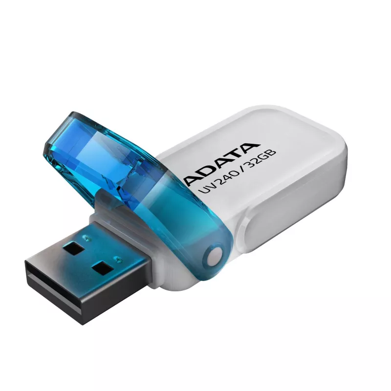 USB-muistitikku ADATA UV240 32 GB USB Type-A 2.0, valkoinen, hattumallinen