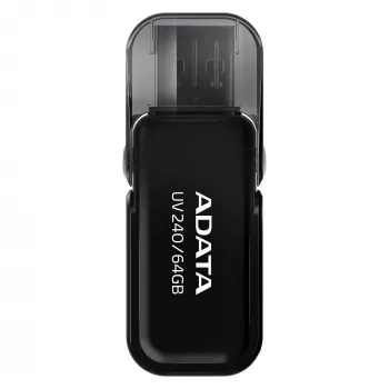 USB-muistitikku ADATA USB Type-A 2.0 64 GB UV240, musta, hattumallinen