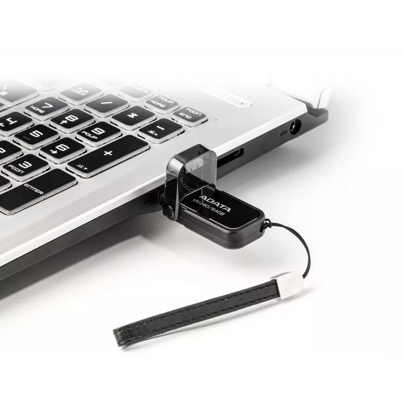 USB-muistitikku ADATA USB Type-A 2.0 64 GB UV240, musta, hattumallinen