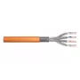 DIGITUS asennuskaapeli - Cat 7 - S/FTP - AWG 23/1 - simplex - 100 m - oranssi