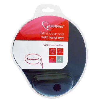 GEMBIRD hiirimatto geelirannetuella (240 x 220 mm) – musta
