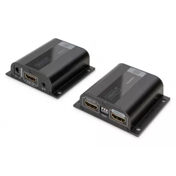 DIGITUS HDMI-jatkosarja, 50 m verkkokaapelin kautta (CAT6/6a/7), EDID, 1x HDMI Loop-Out, FHD 1080p