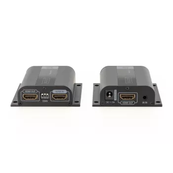 DIGITUS HDMI-jatkosarja, 50 m verkkokaapelin kautta (CAT6/6a/7), EDID, 1x HDMI Loop-Out, FHD 1080p