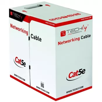Techly ITP8-FLU-0305 verkkokaapeli harmaa 305 m Cat5e U/UTP (UTP)