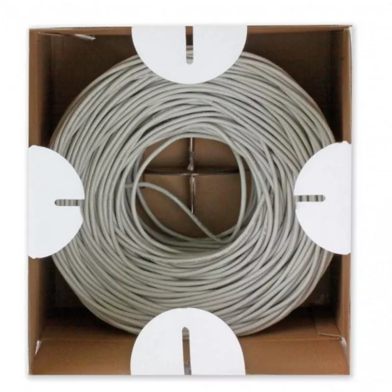 Techly ITP9-FLU-0305 verkkokaapeli harmaa 305 m Cat6 U/UTP (UTP)