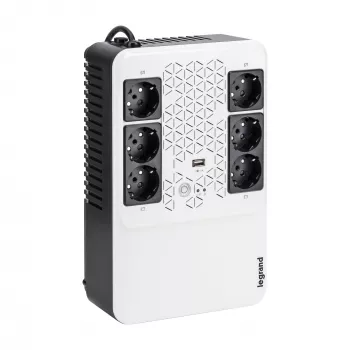 Legrand Keor ASI MULTIPLUG 800 FR UPS (keskeytymätön virransyöttö) Line-Interactive 0,8 kVA 480 W 6 AC-pistorasiaa