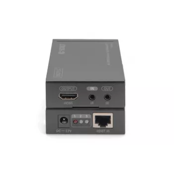 DIGITUS 4K HDMI -jatkosarja, HDBaseT 70 m verkkokaapelin yli (Cat 5E, 6, 7) UHD 4K2K/30 Hz