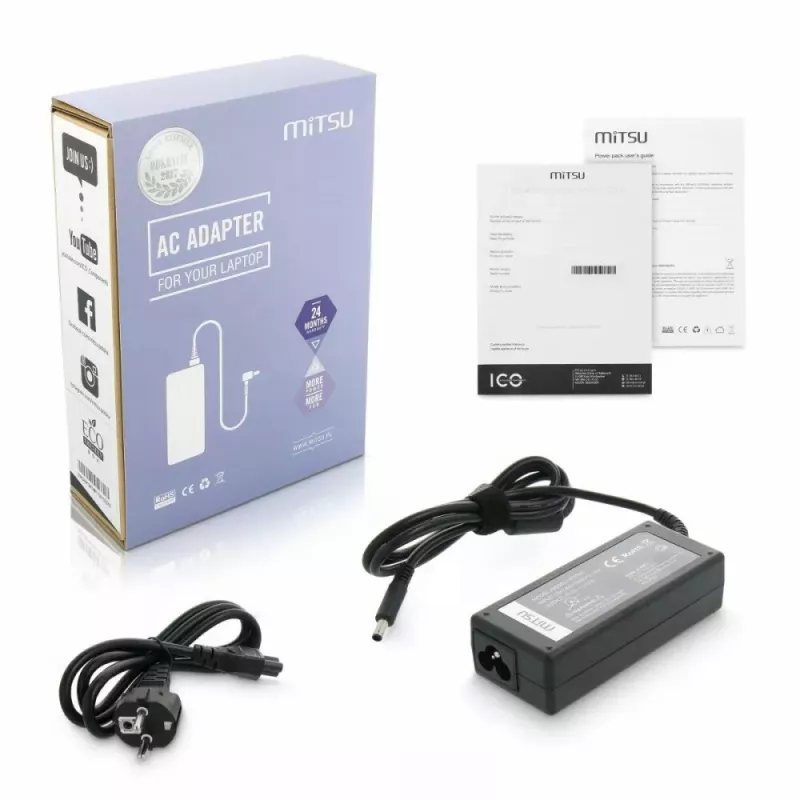 MITSU virtalähde 5ZM018 19,5V 3,34A 4,5×3,0 mm liittimellä Dell