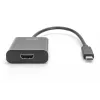 DIGITUS USB-C–HDMI-sovitin, 4K, 0,15 m, musta