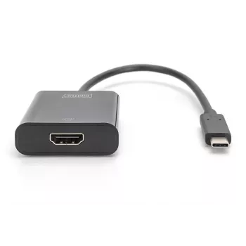 DIGITUS USB Type-C - HDMI-adapteri, 4K/30Hz kaapelin pituus: 20cm musta
