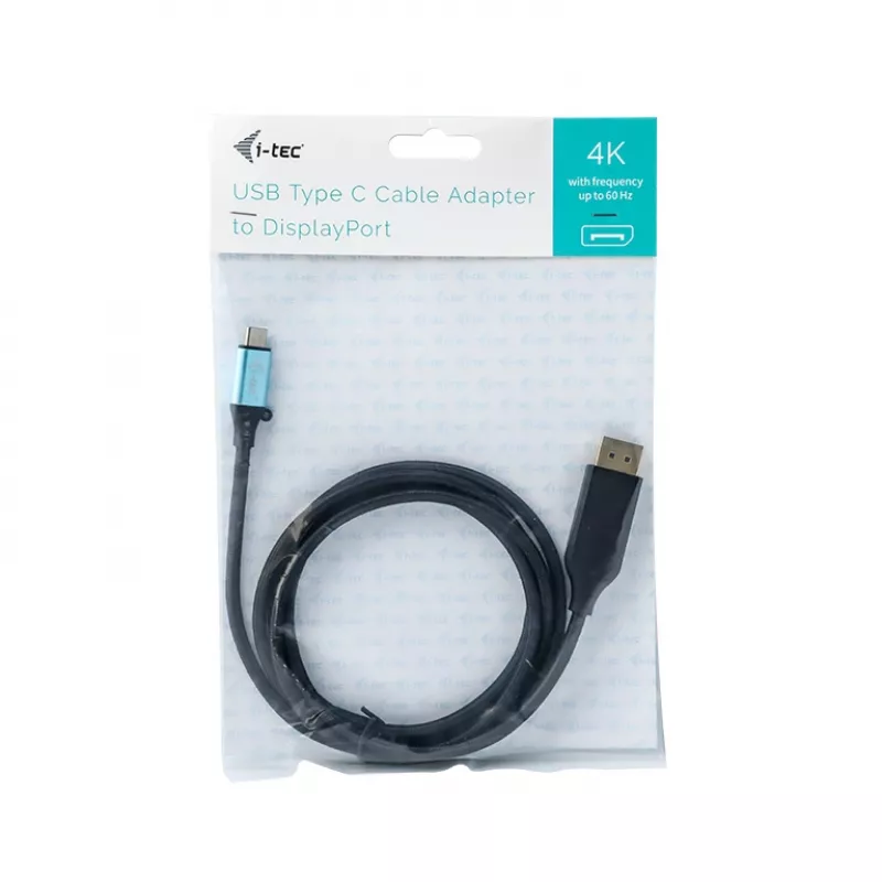 i-tec USB-C DisplayPort -kaapeliadapteri 4K / 60 Hz 150 cm