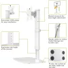 Techly ICA-LCD 260 näyttöteline / jalusta 68,6 cm (27
