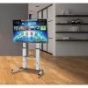 Techly ICA-TR24 liikuteltava TV-teline, 60–100 tuumaa, 100 kg, hyllyillä
