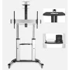 Techly ICA-TR24 liikuteltava TV-teline, 60–100 tuumaa, 100 kg, hyllyillä