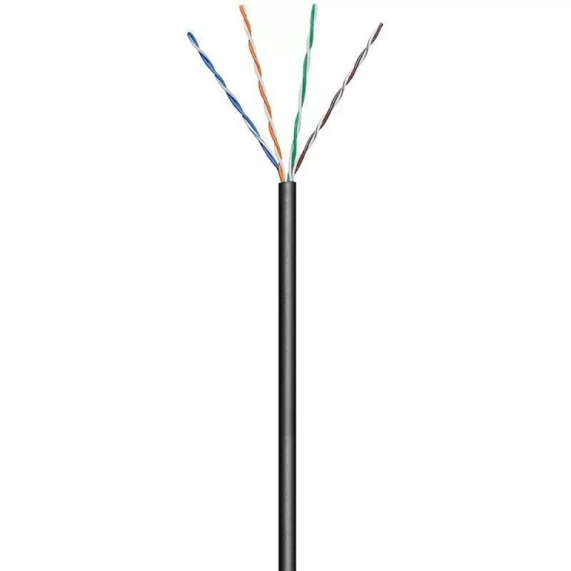Techly ITP7-UTP-0100LO verkkokaapeli musta 100 m Cat5e U/UTP (UTP)