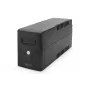 DIGITUS Line-Interact. UPS-virtalähde 600 VA/360W 12V/7Ah x1 2x CEE7/7 AVR LED DP