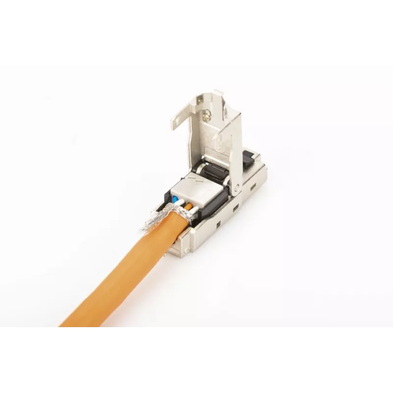 DIGITUS CAT6a kenttäasennettava liitin - STP, pölysuojakansi, taittosuoja
