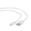 GEMBIRD USB - 8-pin lataus- ja datakaapeli, 1 m – valkoinen