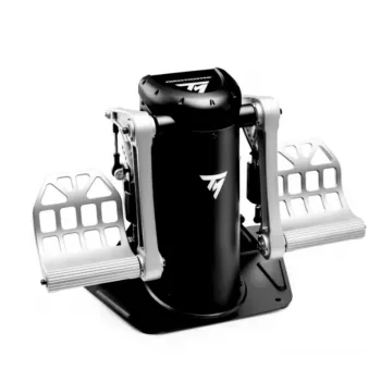 Thrustmaster TPR Rudder musta, hopea USB lentosimulaattori analoginen PC