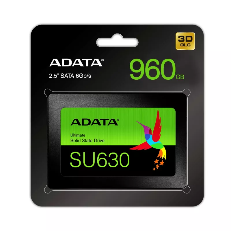 ADATA ULTIMATE SU630 960 GB 2.5 tuuman Serial ATA 3D2 QLC
