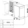 Whirlpool WSFO 3O23 PF vapaasti seisova 10 astiastoa