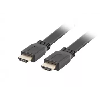 LANBERG HDMI-kaapeli - uros/uros v2.0 4k litteä - 5 m musta