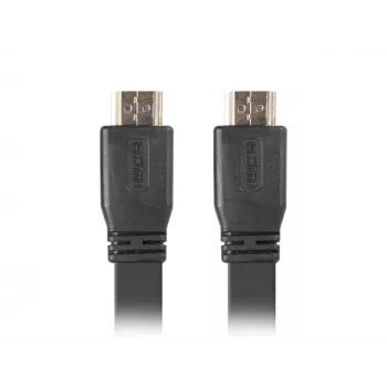 LANBERG HDMI-kaapeli - uros/uros v2.0 4k litteä - 5 m musta