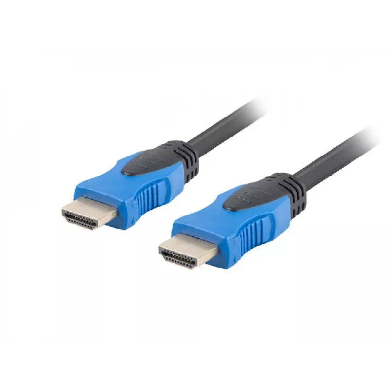 LANBERG HDMI-kaapeli - pistoke/pistoke V2.0 4K Cu musta 1,8 m