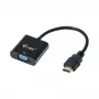 i-tec HDMI–VGA-kaapeliadapteri, 0,15 m, HDMI, VGA, uros, naaras, 1920 × 1080 pikseliä