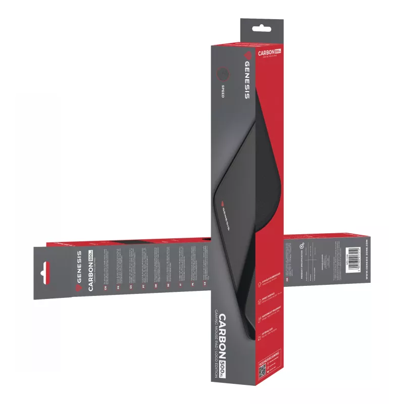 GENESIS Carbon 500 XL Logo -pelihiirimatto musta