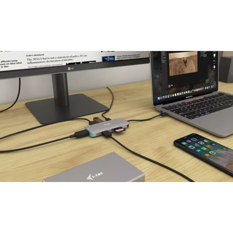 Telakointiasema i-tec Metal USB-C Nano Dock 4K HDMI + Power Delivery 100 W