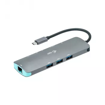 Telakointiasema i-tec Metal USB-C Nano -telakka 4K HDMI LAN Power Delivery 100 W