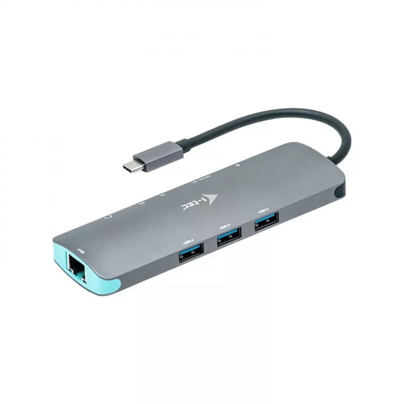 Telakointiasema i-tec Metal USB-C Nano -telakka 4K HDMI LAN Power Delivery 100 W